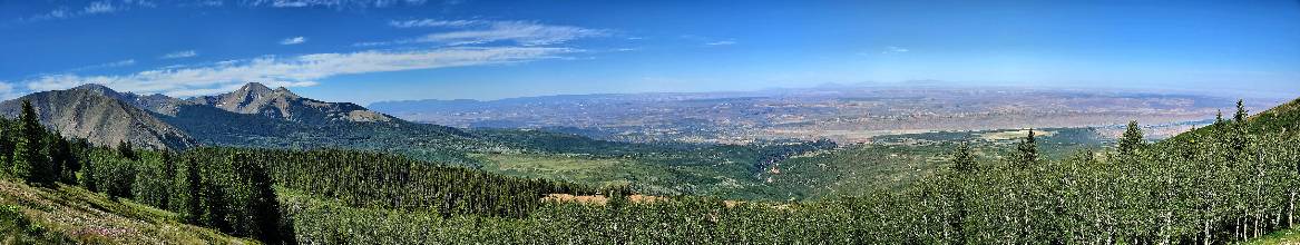 Panorama from Vegan Mountain (scroll - wide image)